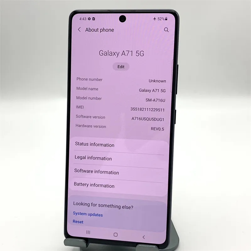 Wholesale 99% New Cheap Celulares For Samsung A71 A80 S24 Ultra 5g Android Second Hand Mobile Phone Unlocked Used Phones